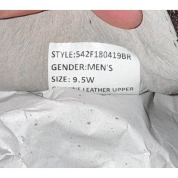 RedHead Marston Mens Leather Slip On Casual Loafers Shoes Size 9.5 WIDE Brown - Picture 8 of 9